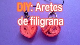 DIY Aretes de filigrana [upl. by Lancelle943]