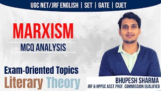 Marxism  Literary Theory MCQ Analysis  UGC NET English Literature Imp Questions [upl. by Eillek735]