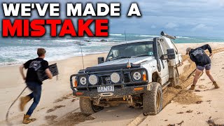 We got BOGGED on Australias SOFTEST Beach [upl. by Geirk55]