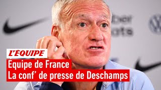 Équipe de France  Didier Deschamps  quotLe match est important la situation dans notre pays aussiquot [upl. by Anivlac]