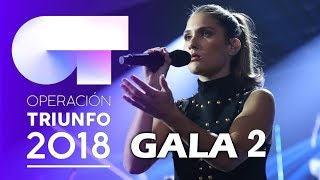 OT 2018  Top 9 actuaciones de la GALA 2 [upl. by Remark393]