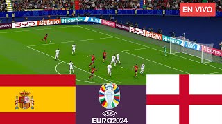 España vs Inglaterra EN VIVO Finales Eurocopa 2024 Partido completo  Videojuegos de simulación [upl. by Maddi633]