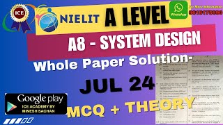 A level Paper Solution nielit a level old question papersa level previous year question paper [upl. by Elbertina]