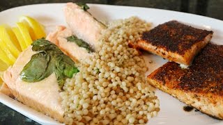 Quick and Easy Salmon Recipes  Seared amp Blackened and Herb Baked [upl. by Mayyahk]