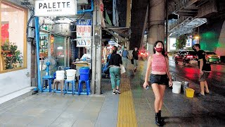 4K Walk around Thong Lo Area  Sophisticated Urban Area in Bangkok [upl. by Refotsirhc]