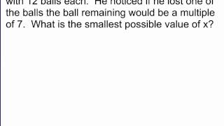 Linear Congruence Example Problems [upl. by Lhamaj84]