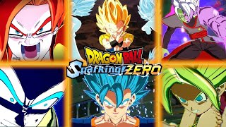 All Potara amp Fusion Dance Transformations Super amp Ultimate Attack  Dragon Ball Sparking Zero [upl. by Kepner853]