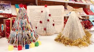 DIY Come fare un albero di Natale con un libro [upl. by Stanislaus]