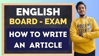 Lecture 11  Article writing  Format  question  Trick  12th class ENGLISH BOARD exam [upl. by Nosmoht761]