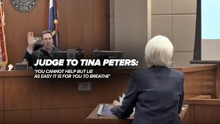 Youre a charlatan Judge sentences defiant Tina Peters to 9 years  Full video [upl. by Meenen876]