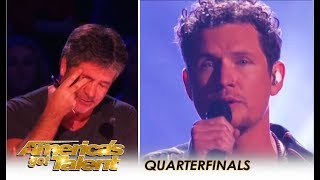 Simon Cowell BREAKS DOWN Crying On Live TV After Michael Ketterer on Americas Got Talent [upl. by Ariik]