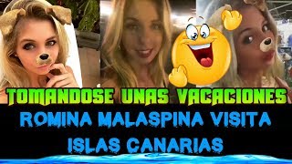 ROMINA MALASPINA SE FUE A ISLAS CANARIAS [upl. by Alicia]