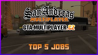 TOP 5 JOBS  GTAMULTIPLAYERCZ [upl. by Riehl]