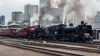 Steamrail’s Shepparton weekender 7th June 2024 K183 K190 T364 and T356 [upl. by Marilin]