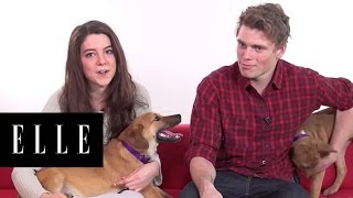 Gus Kenworthy Answers Questions with Puppies  ELLE [upl. by Nnayram]