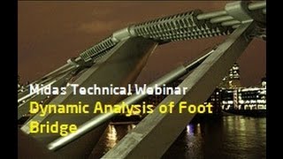 Dynamic Analysis of Footbridge to Eurocode [upl. by Eisej]