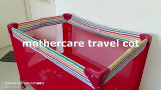 How To Assemble And Disassemble Mothercare Travel Cot [upl. by La Verne]