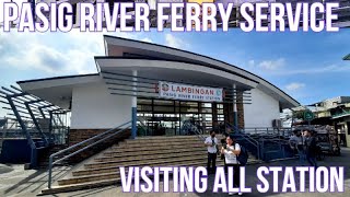 Pasig River Ferry Service Visited all Station Maybunga to Escolta [upl. by Studley]