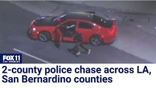 Driver breaks 120 mph during police chase [upl. by Garlaand]