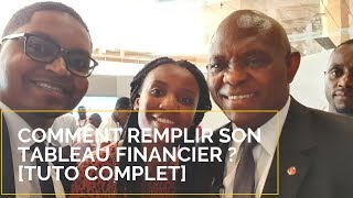 Comment remplir son tableau financier du Programme Tony Elumelu Foundation  TUTO COMPLET [upl. by Lyman]