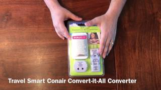 Travel Smart Conair Convert it All Converter conairbeauty [upl. by Leuas891]