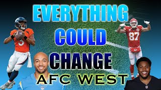 Moving Pieces in the AFC West Russell Wilson dominos Austin EkelerJosh Jacobs free agency amp more [upl. by Encratia233]