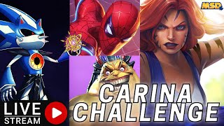 New Carinas Challenges Double Spidey Tigra and Mojo  Marvel Contest of Champions [upl. by Dorette]