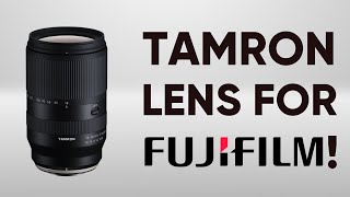 Tamron Releases Lens for Fujifilm [upl. by Akamaozu]