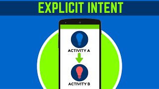 31 WHAT IS EXPLICIT INTENT IN ANDROID  ANDROID TUTORIAL FOR BEGINNERS [upl. by Hanikahs]