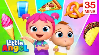 Flavour Song With Baby John  More Little Angel Kids Songs amp Nursery Rhymes [upl. by Helsell676]