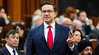 quotYes or noquot  Poilievre grills Trudeau on foreign interference in Canada [upl. by Ayatahs]