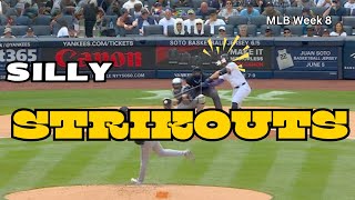 Pitchers Making Batters look Silly  Swings well off the Plate MLB Week 8 baseball [upl. by Abad]