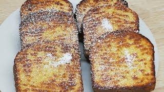 PAIN PERDU CUIT AU FOUR TRÈS FACILE CUISINE RAPIDE [upl. by Ydoj]