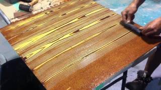 Faux Oak Wood Grain Creative Painting Techniques [upl. by Vandyke]