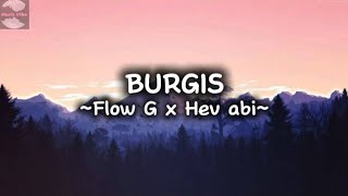 Flow g x Hev abi  Burgis Lyric video [upl. by Nevear]