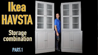 Ikea HAVSTA Storage combination Assembly instructions Part1 [upl. by Billen]