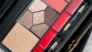 DIOR HOLIDAY SET 2023 ECRIN COUTURE MultiUse MAKE UP PALETTE plus DIOR ADDICT LIPSTICK and CASE [upl. by Yorke]