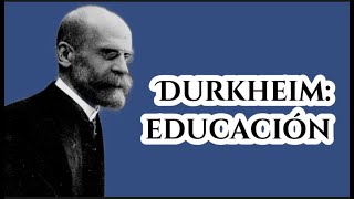 Durkheim Positivismo y Educación [upl. by Aitnohs981]