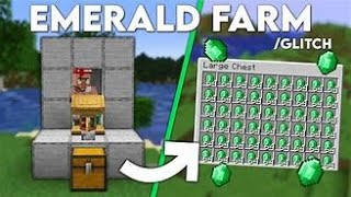 Minecraft INFINITE Emerald Farm  120 Emerald Farm Tutorial [upl. by Croteau549]