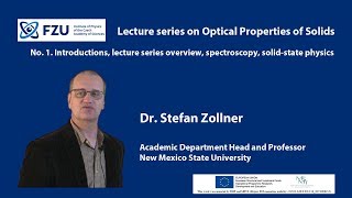 No 1 Introductions lecture series overview spectroscopy solidstate physics [upl. by Adaminah766]