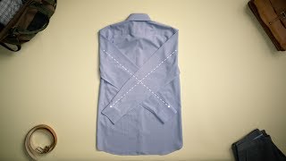 How to Fold a Dress Shirt for Packing  Bonobos [upl. by Cynthie]