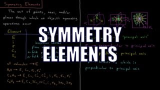 Quantum Chemistry 123  Symmetry Elements [upl. by Oinafipe]