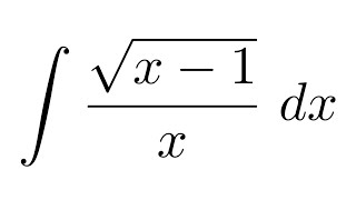 Integral of sqrtx1x substitution [upl. by Nitfa]