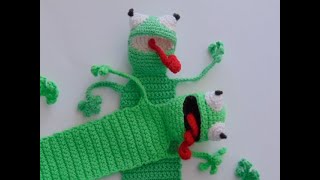 zakładki do książek  szydełkowe żaby crochet frogs [upl. by Anelaf792]