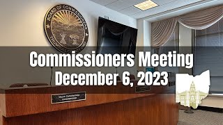 December 6 2023 Trumbull County Commissioners Meeting [upl. by Lenej]