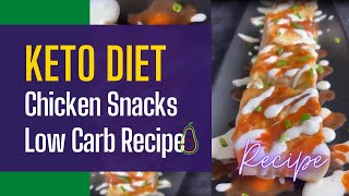 Low Carb👍 Chicken Wrap Snack Recipe😋 Keto Diet Snacks Plan keto shorts ketodiet [upl. by Anabella]