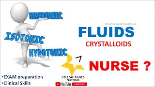 HypertonicIsotonic amp Hypotonic FluidsCrystalloids [upl. by Aniryt]