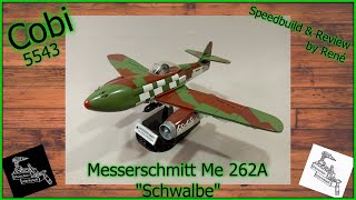 Das erste Strahltriebwerk Flugzeug  Cobi 5543  Messerschmitt Me262A  Speedbuild – Review [upl. by Atilemrac]