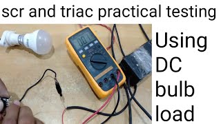 scr testingtriac testing method multimeter experiment practicalthyristor [upl. by Bachman]