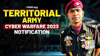 Territorial Army Notification Specialized Field Cyber Warfare 2023  Join Territorial Army [upl. by Sayres]